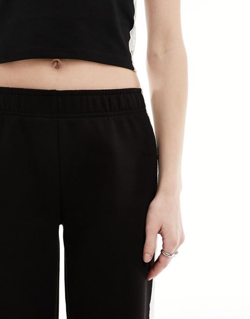 H&M+ Wide-leg Sweatpants - Black - Ladies