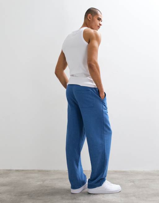 ASOS DESIGN wide leg trackies with acid wash in delft, 5 of 5