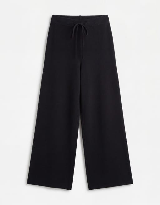ASOS DESIGN wide leg trouser co-ord in black, 6 of 11