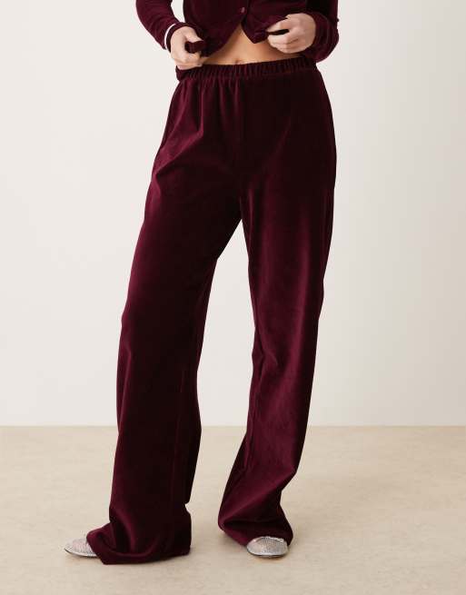 Fluted Cord Jean in Navy
