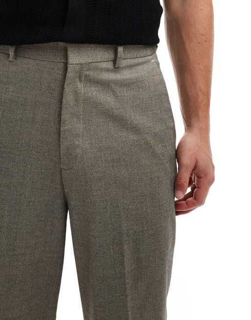 Asos tweed trousers shop