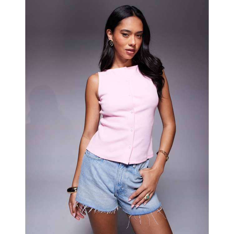 タグ付きBIBIY. FITTED TEE PINK Sisley-