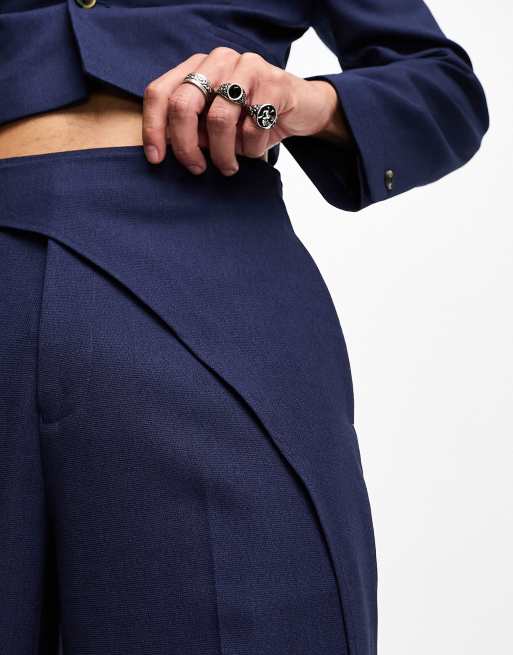 Navy blue suit asos hot sale