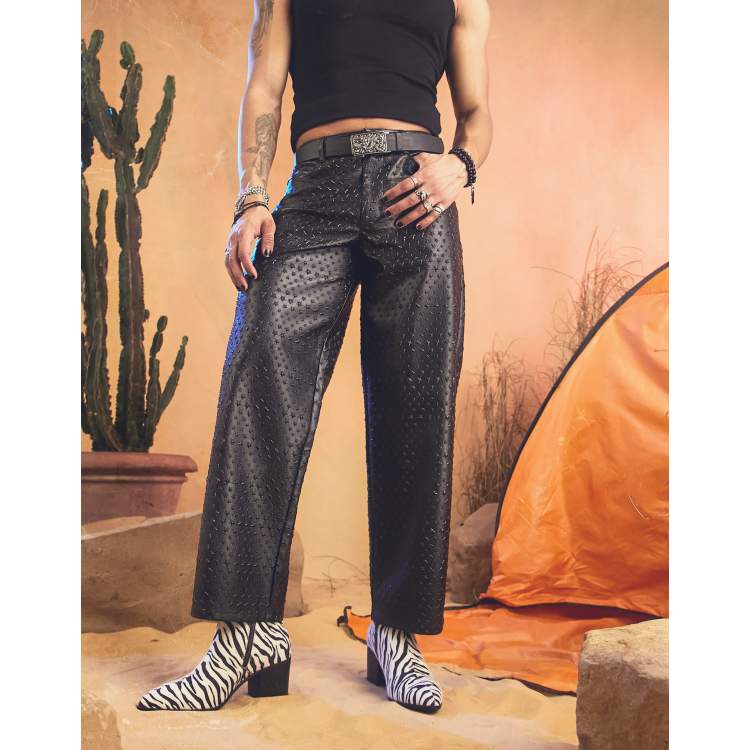 【Anyone more】Star Detail Wide Pants 201047128-1-black?$n_750w$&wid