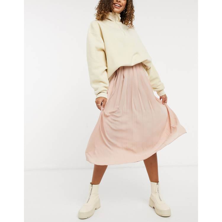 Asos pink midi top skirt