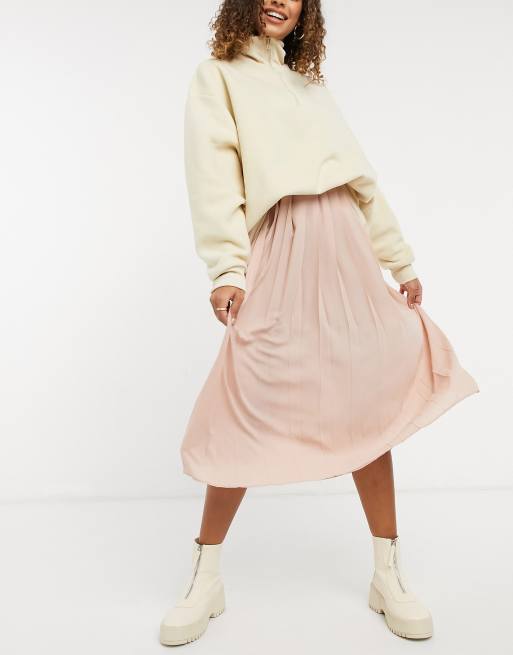 Asos plus size pleated skirt hotsell