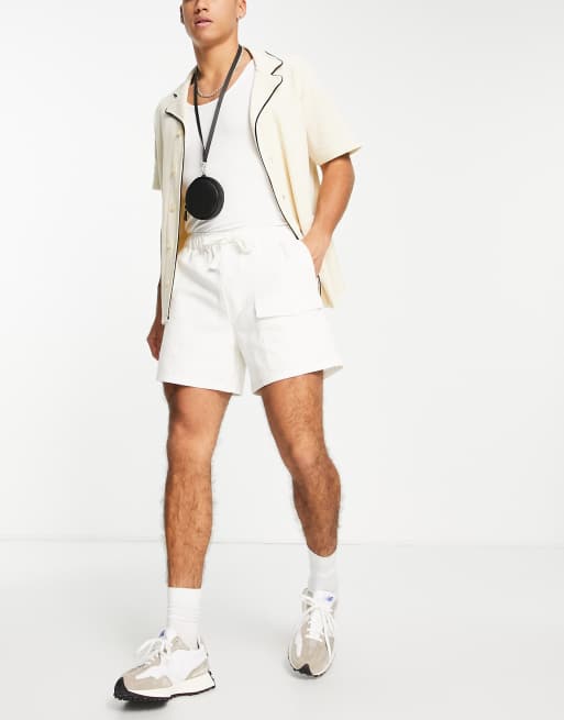 White hot sale canvas shorts