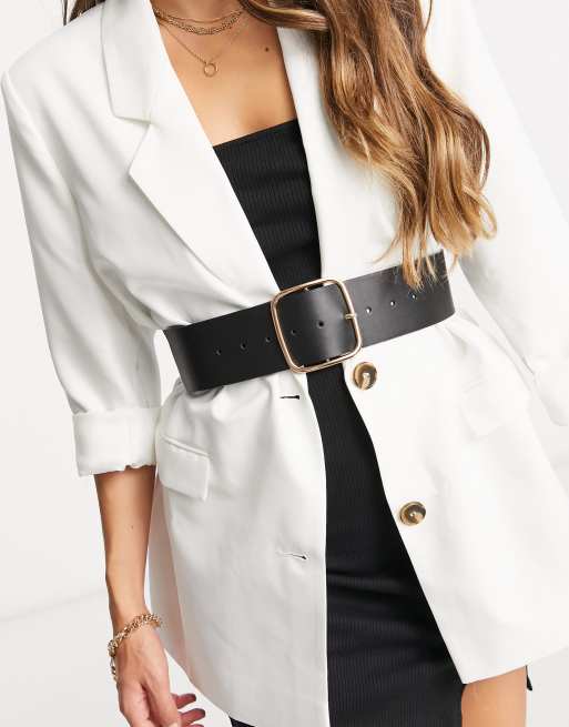 ASOS Wide Waist Cincher Buckle Belt - ShopStyle