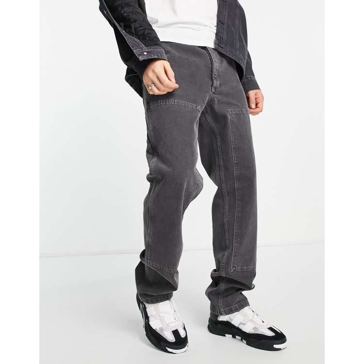 ASOS DESIGN skater carpenter pants in brown