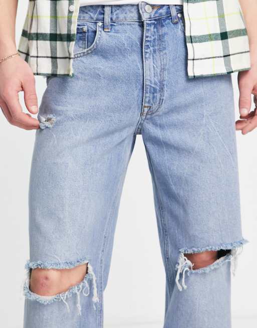 Levis 501 Ct Destroyed Boyfriend Jeans, ASOS