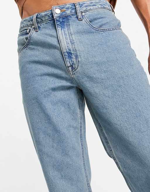 ASOS DESIGN straight leg jeans in lightwash