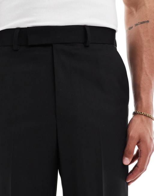 Asos black dress pants best sale