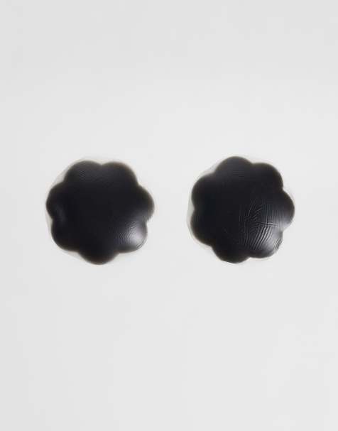 ASOS DESIGN – Wiederverwendbare Brustwarzenabdeckungen aus Silikon in farblich abgestimmtem Schwarz - view 1