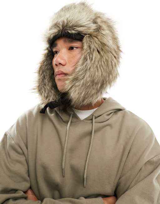 ASOS DESIGN – Wielokolorowa czapka traperka