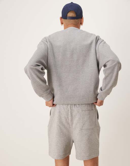 ASOS DESIGN – Wielopak dopasowanych szortów basic w kolorze czarnym i szarym melanżowym, 3 z 5