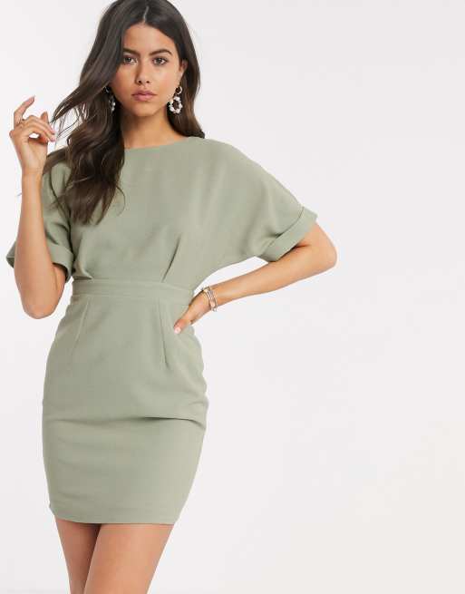 Asos design 2025 wiggle mini dress