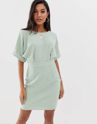 satin button up dress