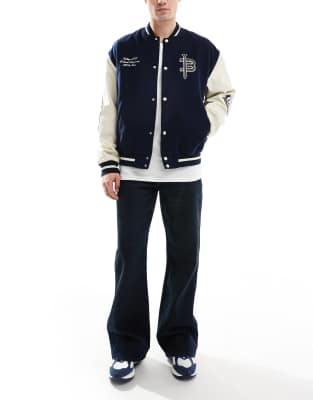 ASOS DESIGN - Wijde flared jeans met vouwen in onbewerkte wassing - view 1