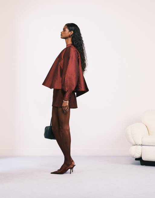 ASOS DESIGN - Wijde top van tafzijde met strik, 4 van 4