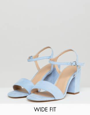 extra wide block heel sandals