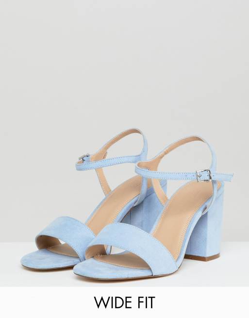 Pale blue wide sales fit shoes