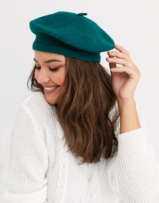 Αποτέλεσμα εικόνας για ASOS DESIGN wool beret in green