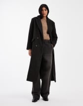 ASOS 4505 Tall Ski soft shell straight leg belted ski pants in coffee
