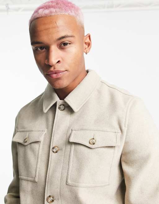 Asos beige outlet jacket