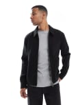 [ASOS DESIGN] ASOS DESIGN wool look harrington jacket in black M BLACK
