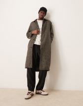 ASOS DESIGN wool mix trench coat in camel ASOS
