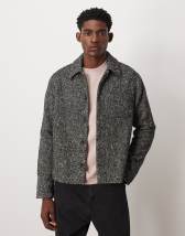 ASOS DESIGN wool look shacket in brown check | ASOS