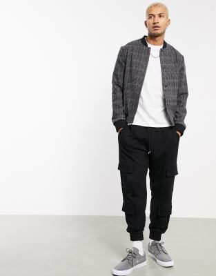 dogtooth bomber jacket