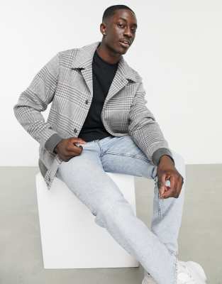 asos grey bomber jacket