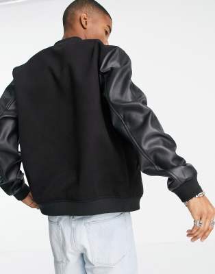 leather bomber jacket asos