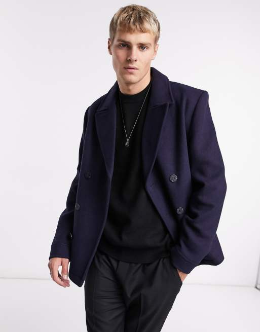 Asos discount mens peacoat