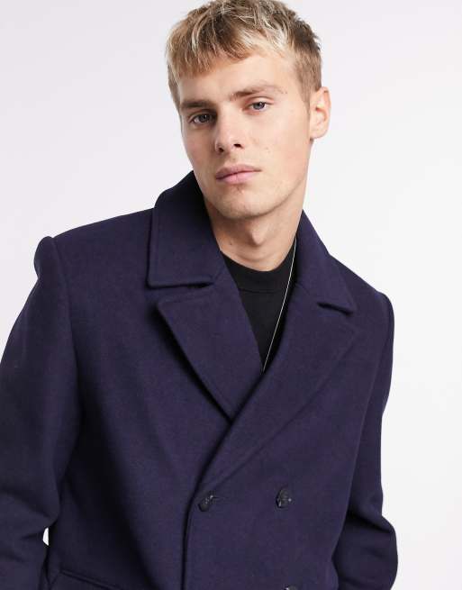 Asos store mens peacoat