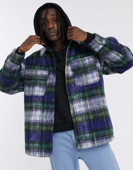 Asos flannel outlet jacket