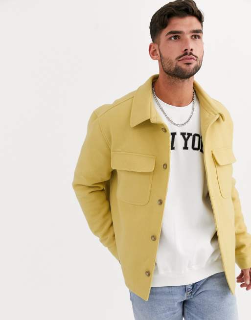 Yellow wool sale jacket