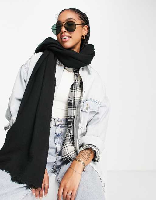 Asos black hot sale scarf