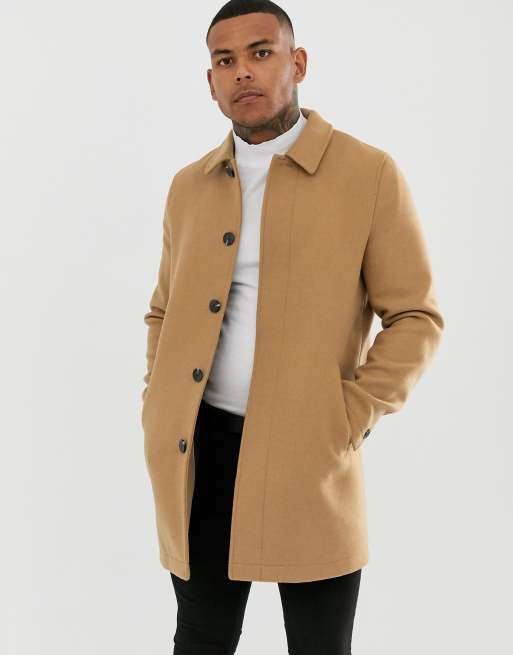 Asos cheap camel overcoat