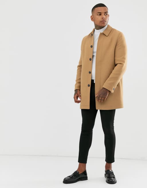 Asos camel shop coat mens