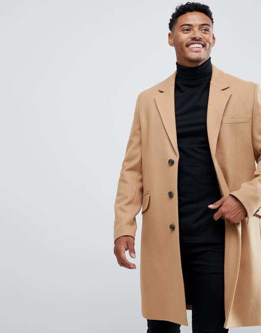 Asos wool store coat mens