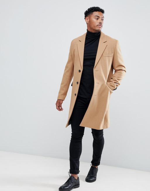 Asos mens shop wool coat