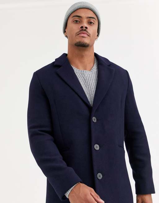 Asos design wool outlet mix overcoat