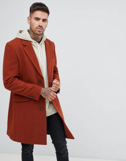 Asos mens hot sale pea coat