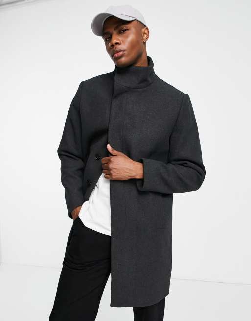 Asos funnel deals neck coat