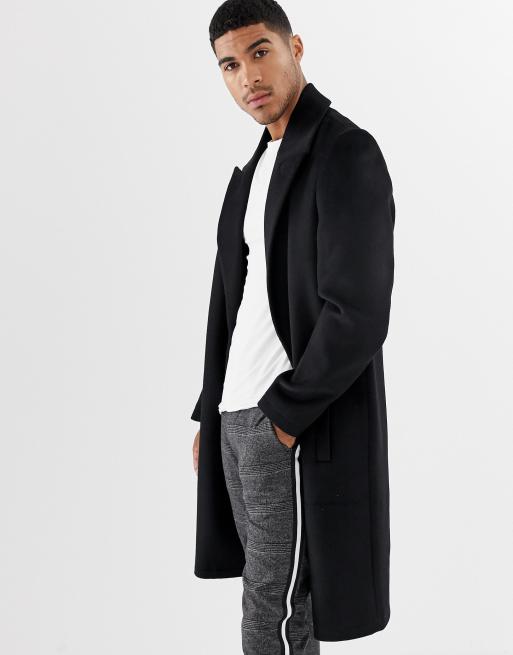 Black hotsell lapel coat