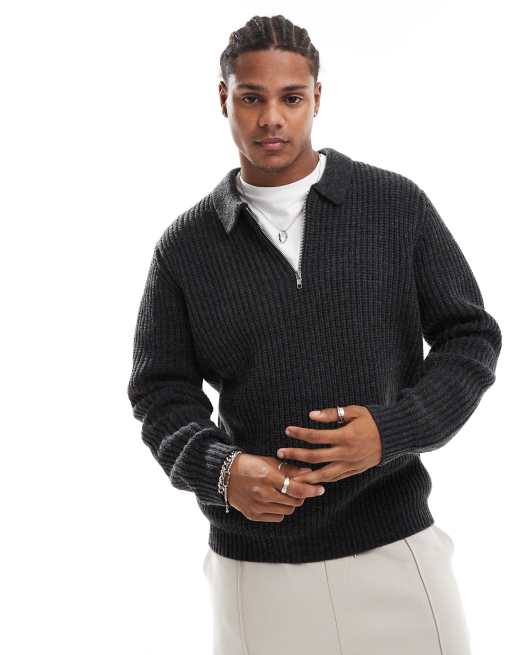 Asos quarter zip jumper best sale