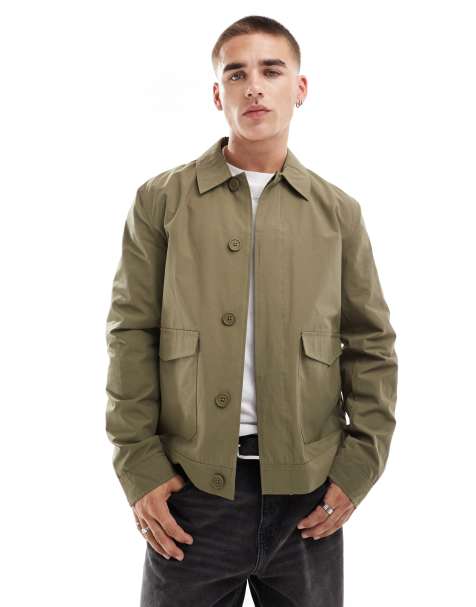 ASOS DESIGN worker jacket in green - view 1