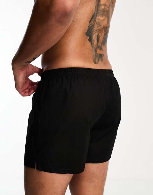 ASOS DESIGN woven boxers in black | ASOS